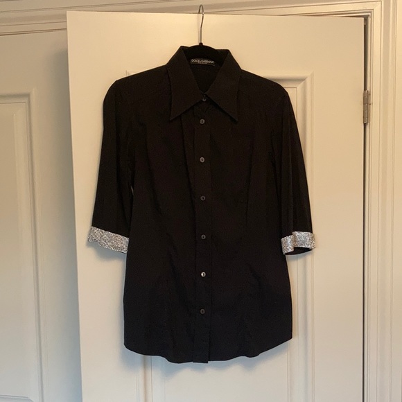 DOLCE & GABBANA collared button down mid-sleeve - Picture 1 of 3